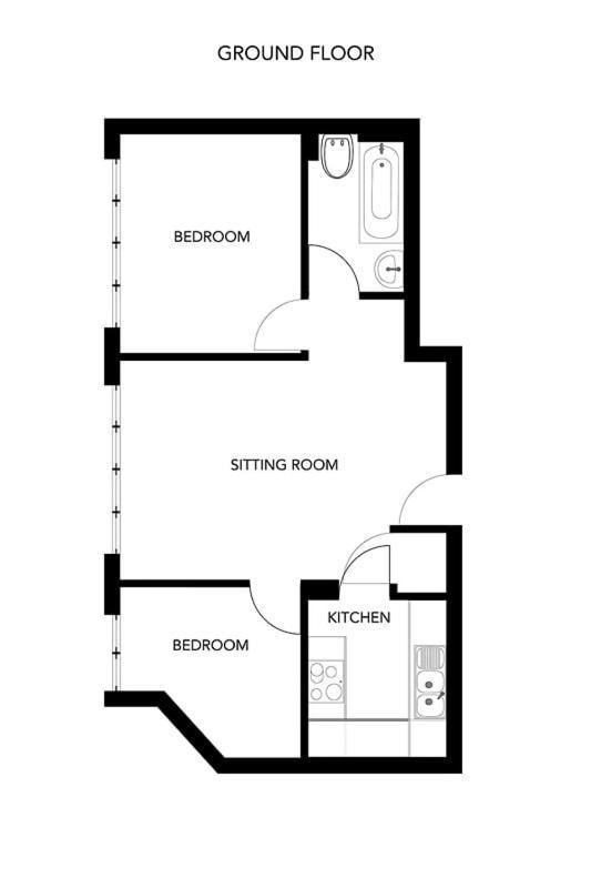 Contemporary City Centre Apartment With Parking Μπαθ Εξωτερικό φωτογραφία